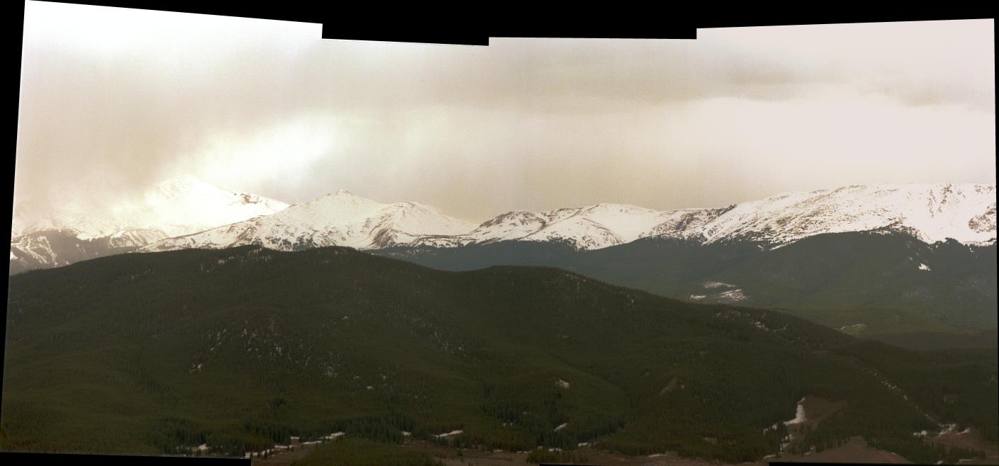 Mountain range down the valley, further South
