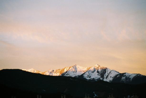 Sunrise on mountains