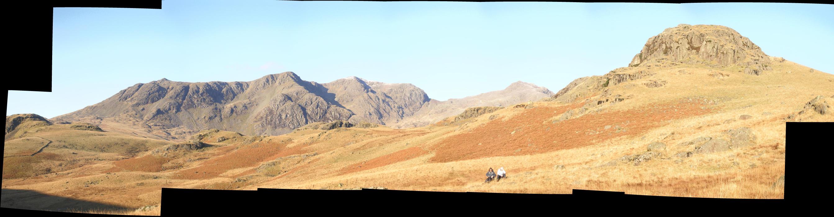 Scafell in the distance