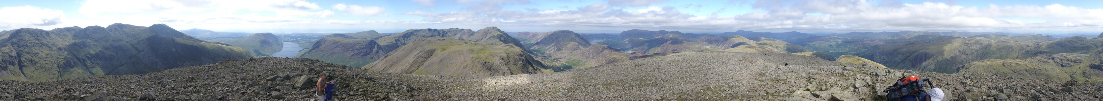 360&deg; view from the top of Great Gable