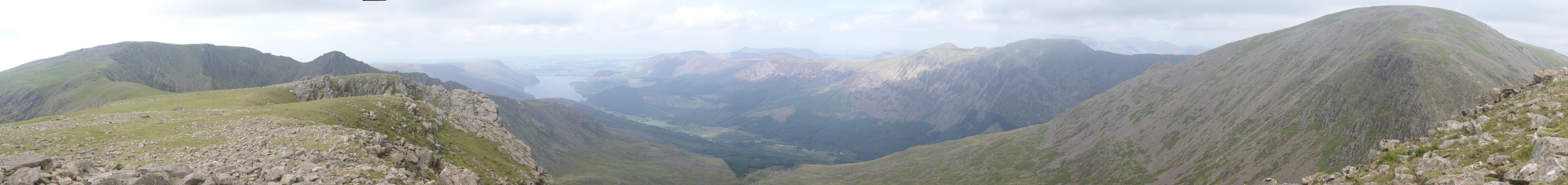 Steeple, Ennerdale, High Stile, and Pillar, from near Black Crag