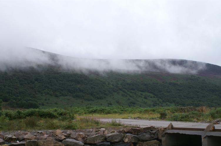 Clouds around Lingmell Plantation