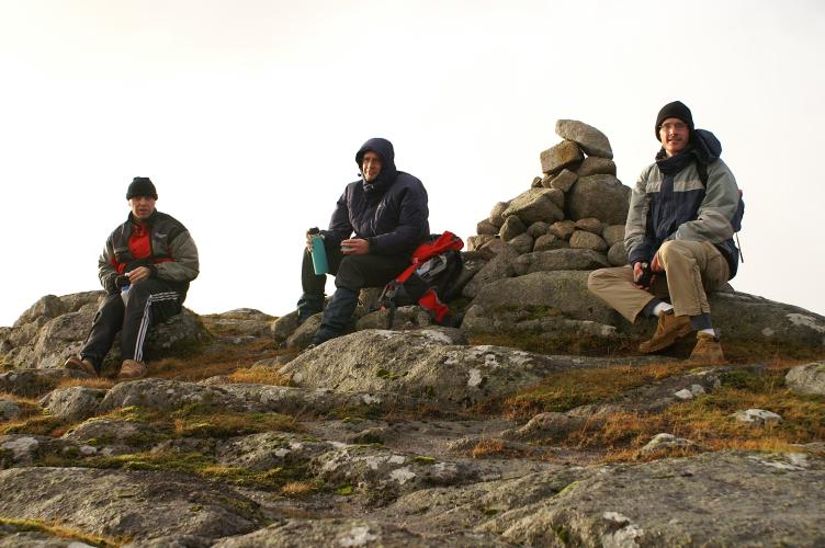 The group on the top of Meall an t-Suidhe