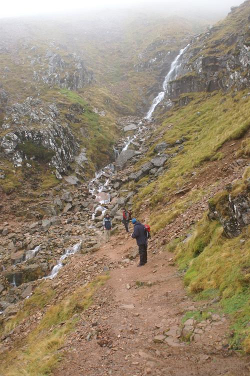 On the way down again