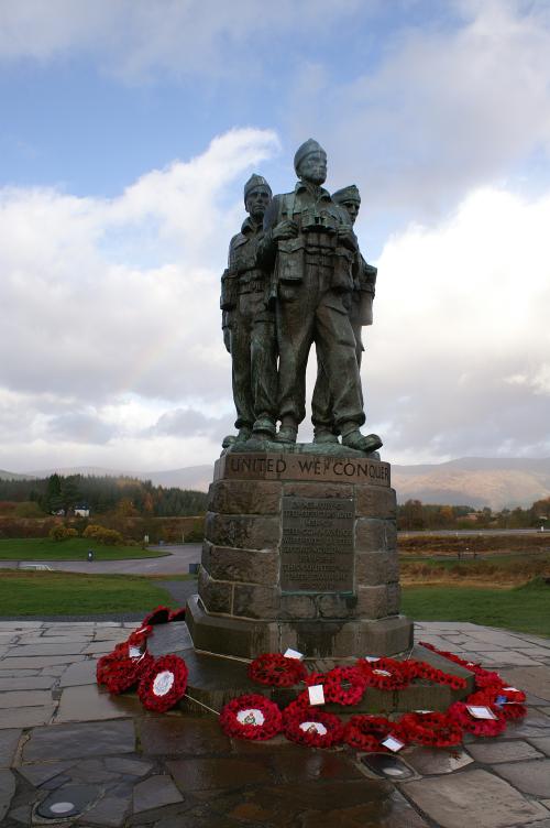 The Commando Memorial, on remembrance day