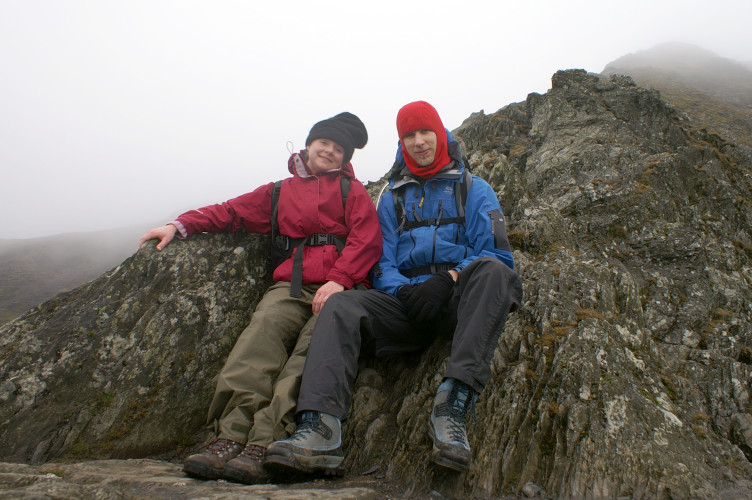 My brother and his wife, on Hall's Fell Ridge
