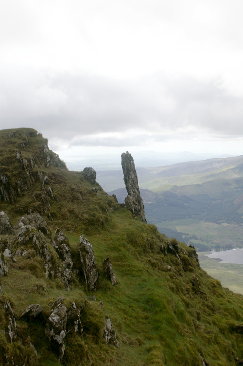 Sharply defined rock