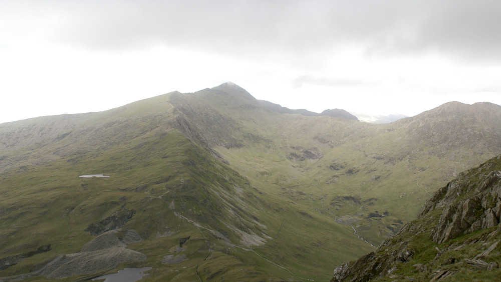 Looking North at Snowdon from the lookout point