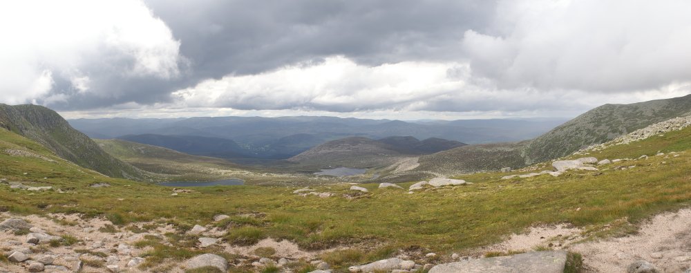 The view North from Lochnagar
