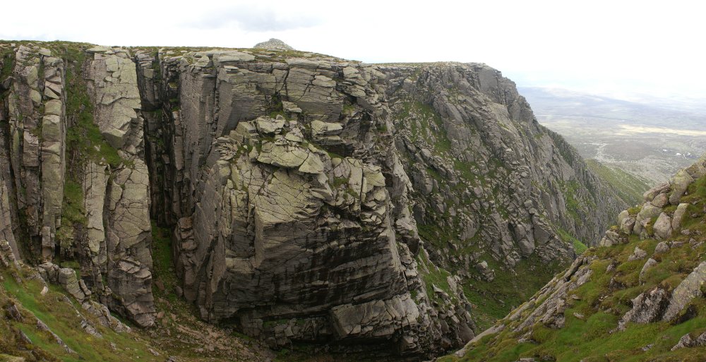 Lochnagar cliff face, with the summit in the background