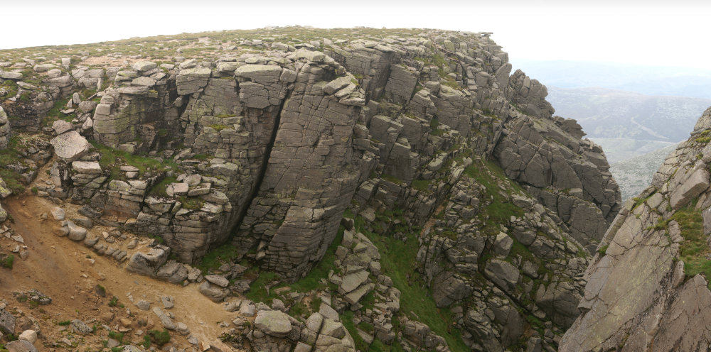 West-most cliff face