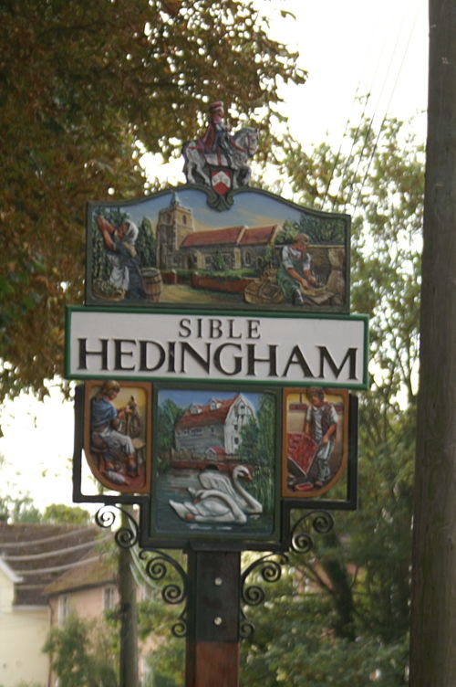 Walking through Sible Hedingham