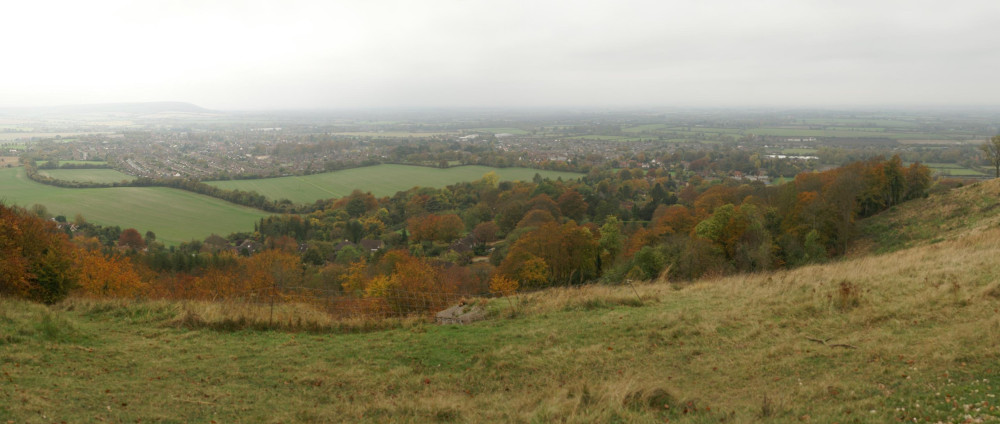 View from above Whiteleaf Cross