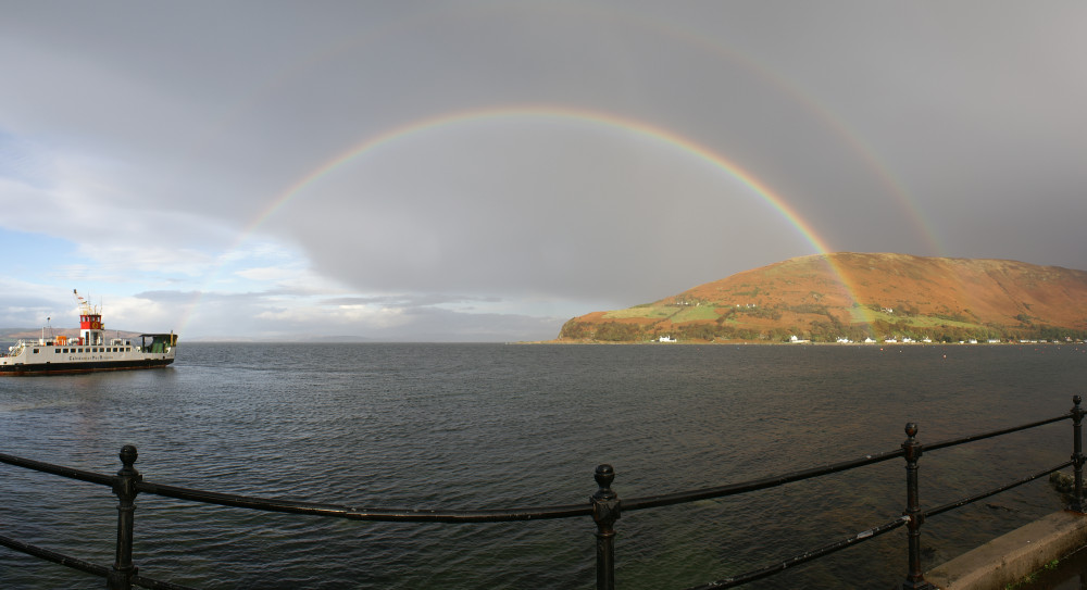 Rainbow in Lochranza
