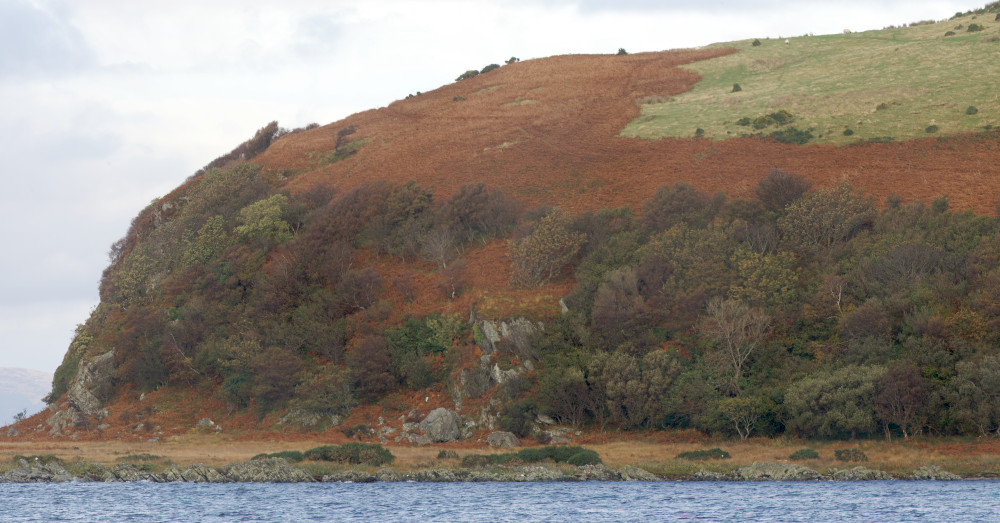 Headland on the opposite side