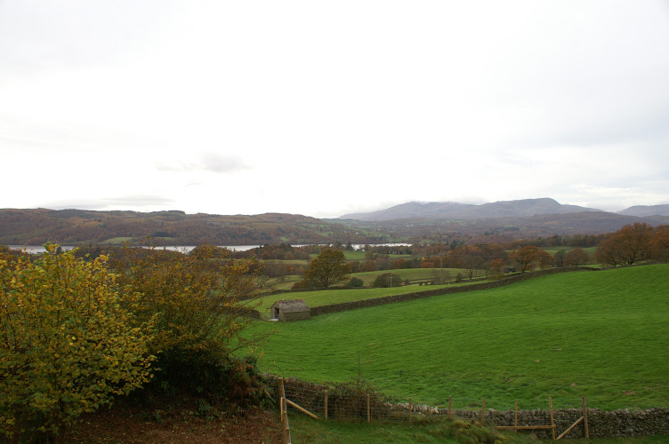 The view from Windermere Youth Hostel in daylight