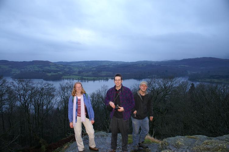 Three of us, on Jenkin's Crag