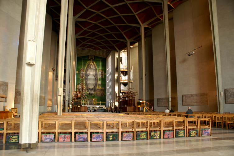 Inside the new cathedral
