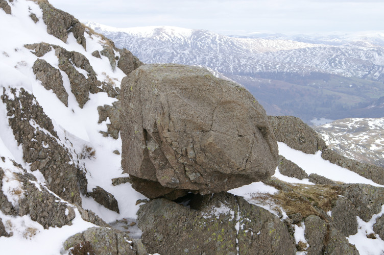 A well-balanced rock