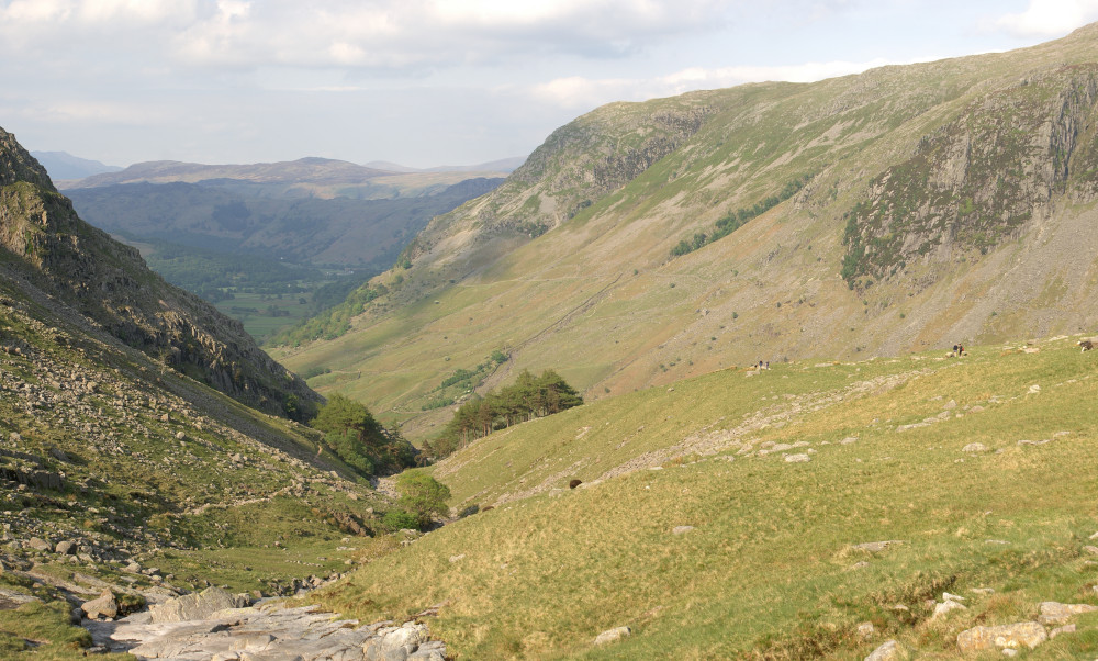 The way down to Seathwaite