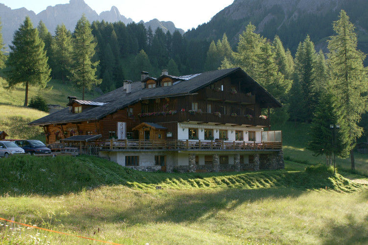 The front of the hostel