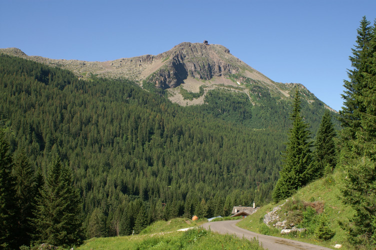 Col Margherita, with a cable car terminal at the top
