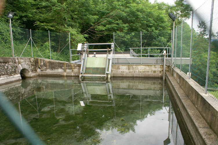 The top collecting pool for the hydroelectric plant