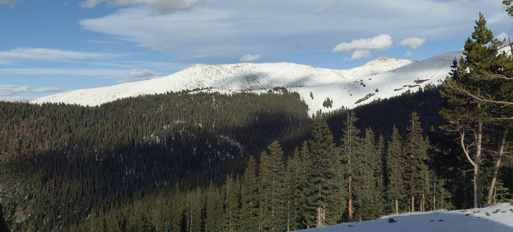 Looking across to Independence Mountain