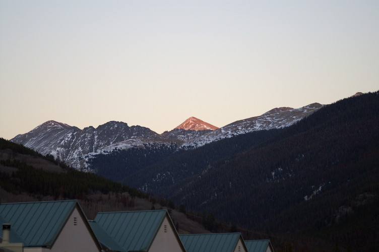 Sunset lighting only Torreys Peak