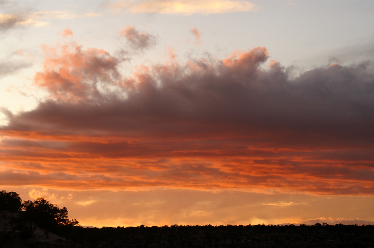 Sunset on the clouds
