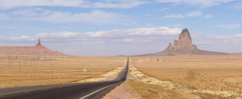 Owl Rock and El Capitain/Agathla